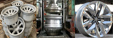 Llantas forjadas y fundidas de aleación de aluminio