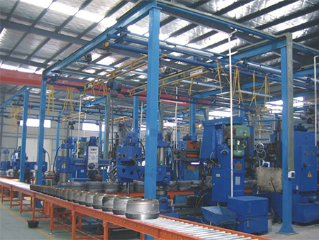 Línea de producción de doble tambor de frenos
